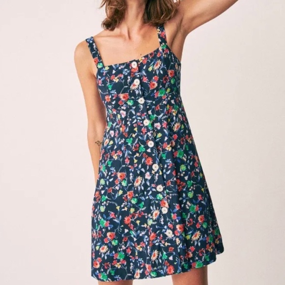Sezane Dresses & Skirts - Sezane Jade Floral Navy Dress